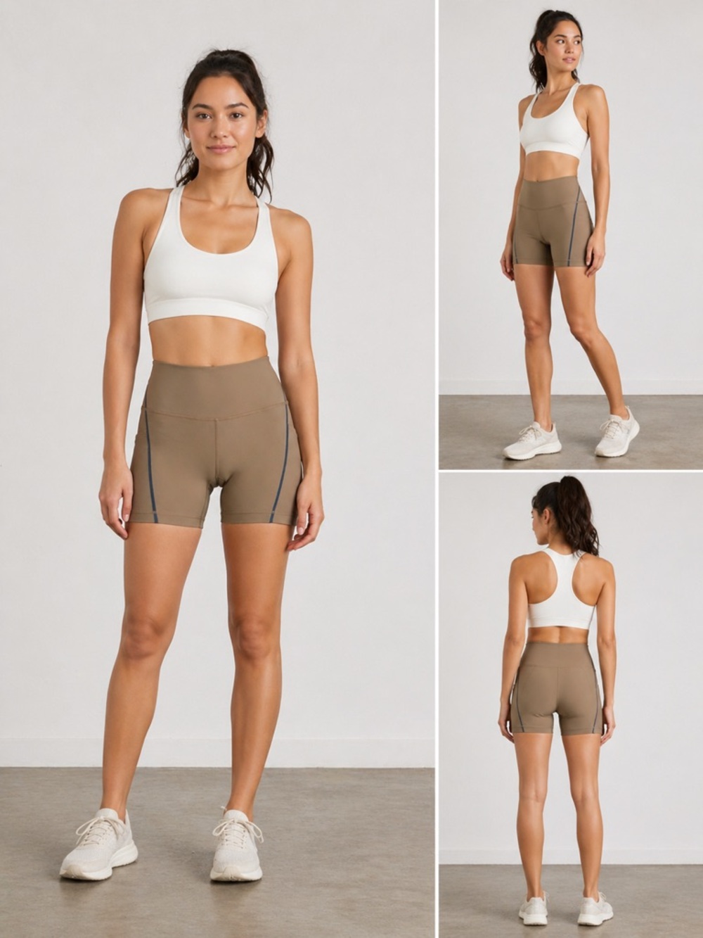 Athleta Interval Stash Ombre Tipped 5” Shorts Women’s Size Small Athletic